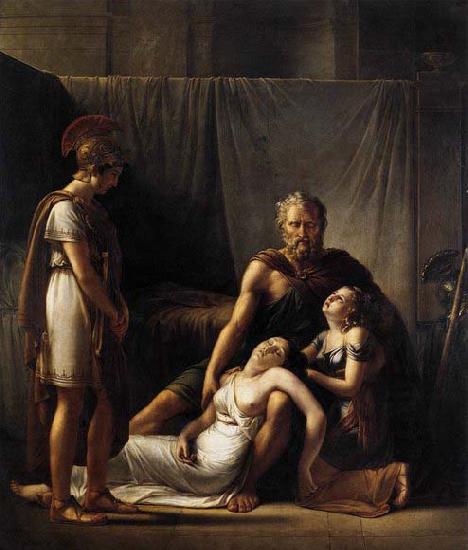KINSOEN, Francois Joseph The Death of Belisarius- Wife France oil painting art